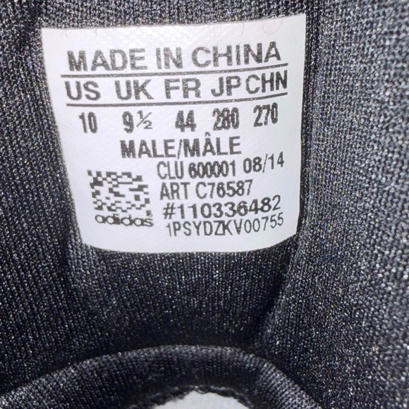 adidas Black and Gray Men's Athletic Shoes - Picture 6 of 6